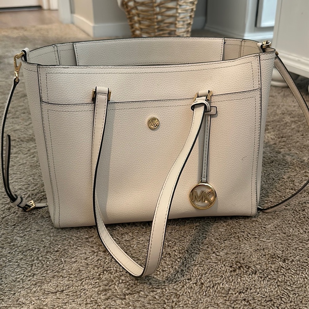 Michael Kors 3 in 1 tote bag in cream